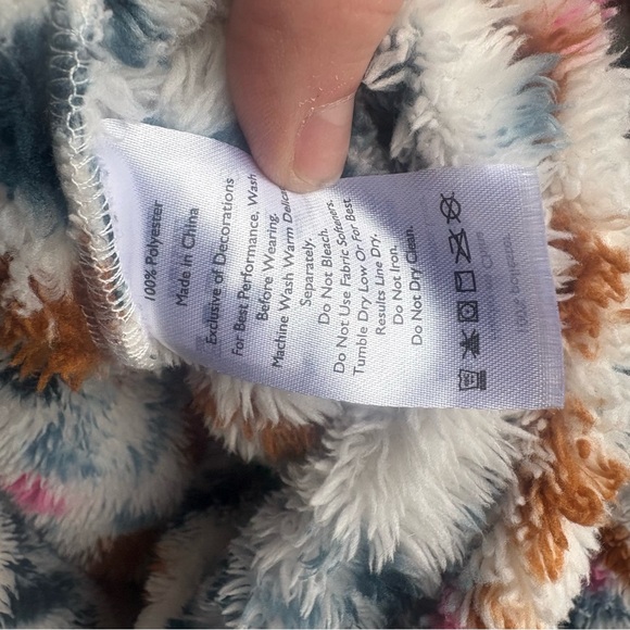 Eddie Bauer Southwestern Aztec 1/2 Zip Soft Sherpa Fleece Pullover Jacket Medium - Picture 7 of 11